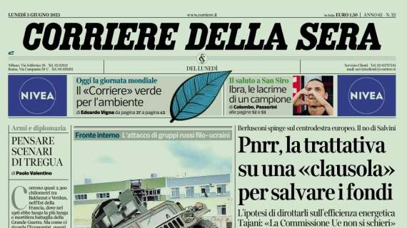 Corriere della Sera - "Pnrr, la trattativa su una«clausola» per salvare i fondi" 