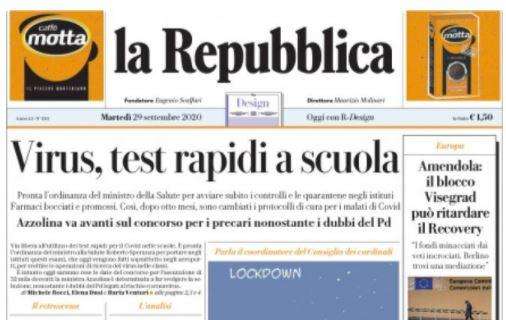 La Repubblica - Virus, test rapidi a scuola