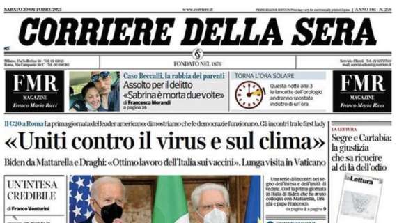 Corriere della Sera - "Uniti contro il virus e sul clima"