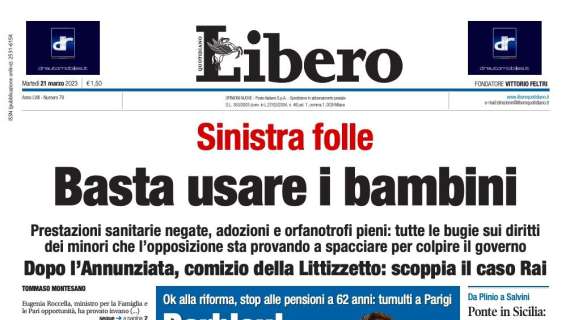 Libero Quotidiano - "Basta usare i bambini"