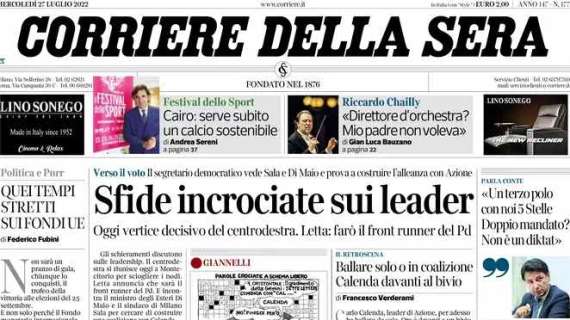 Corriere della Sera - Sfide incrociate sui leader