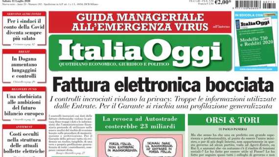 Italia Oggi - Fattura elettronica bocciata