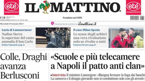 Il Mattino - "Scuole e più telecamere, a Napoli il patto anti clan"