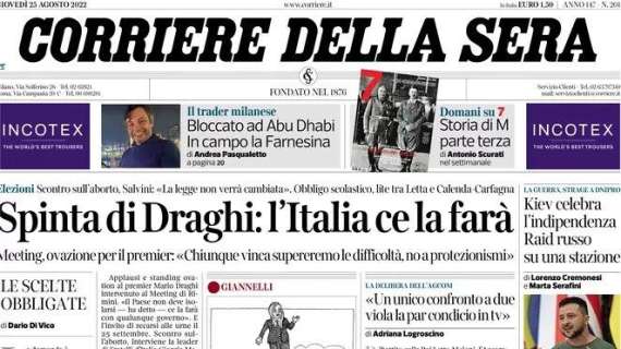 Corriere della Sera - Spinta di Draghi: l’Italia ce la farà