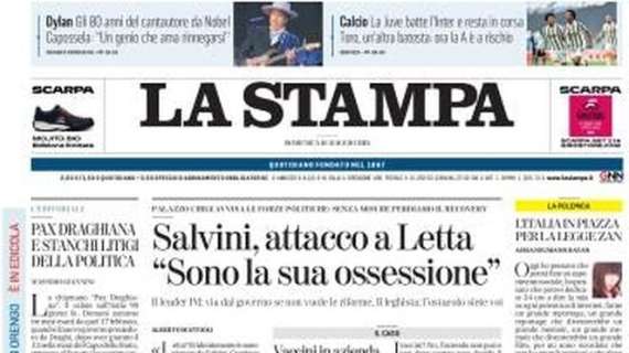 La Stampa - Salvini, attacco a Letta: "Sono la sua ossessione" 