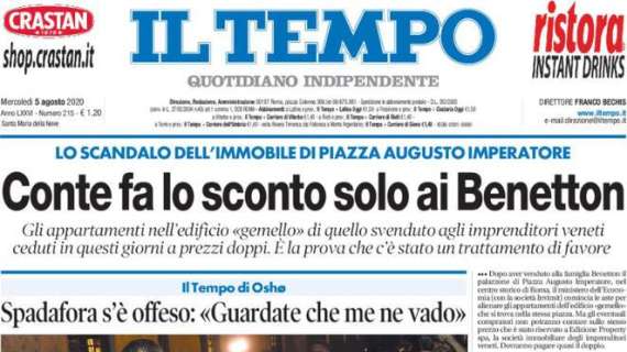 Il Tempo - Conte fa lo sconto solo ai Benetton 