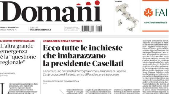 Domani - Ecco tutte le inchieste che imbarazzano la presidente Casellati