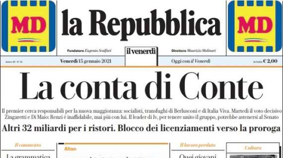 La Repubblica - La conta di Conte 