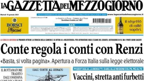 La Gazzetta del Mezzogiorno - Conte regola i conti con Renzi