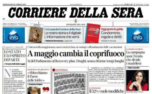 Corriere della Sera - A maggio cambia il coprifuoco