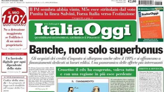 Italia Oggi - Banche, non solo superbonus