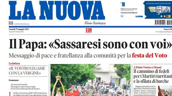 La Nuova Sardegna - "Il Papa: «Sassaresi sono con voi»"