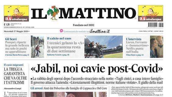 Il Mattino - "Jabil, noi cavie post-Covid"