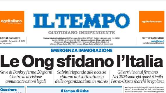 Il Tempo - "Le Ong sfidano l’Italia" 