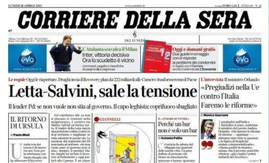 Corriere della Sera - Letta-Salvini, sale la tensione