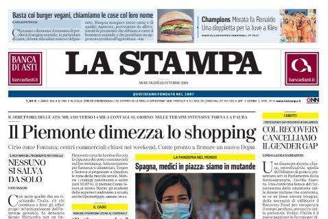 La Stampa - Il Piemonte dimezza lo shopping