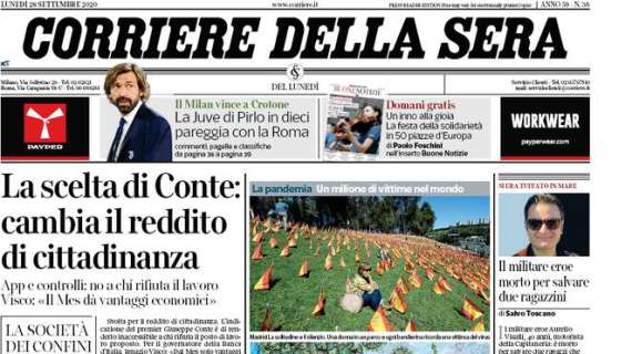 Corriere della Sera - La scelta di Conte: cambia il reddito di cittadinanza