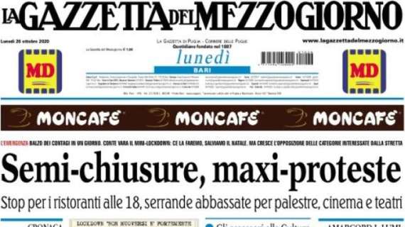 La Gazzetta del Mezzogiorno: "Semi-chiusure, maxi-proteste"