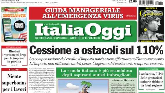 Italia Oggi - Cessione a ostacoli sul 110%