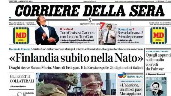 Corriere della Sera - "Finlandia subito nella Nato"