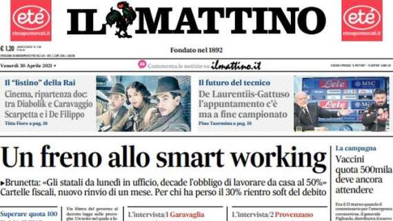 Il Mattino - Un freno allo smart working
