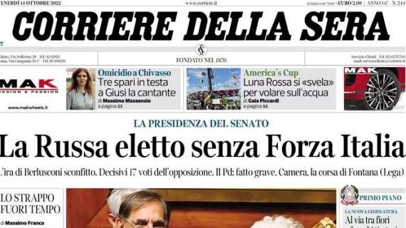 Corriere della Sera - La Russa eletto senza Forza Italia