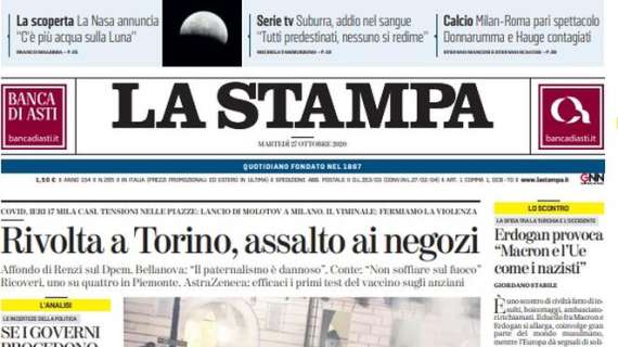 La Stampa - Rivolta a Torino, assalto ai negozi