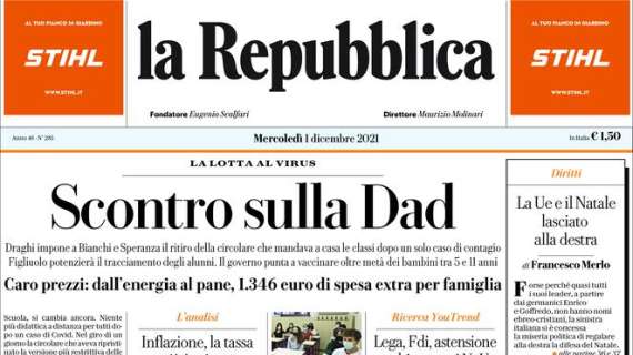 La Repubblica - Scontro sulla Dad