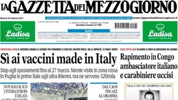 La Gazzetta del Mezzogiorno - Sì ai vaccini made in Italy