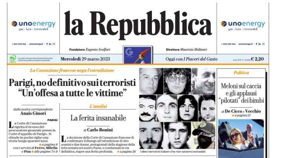 La Repubblica - "Pnrr, la resa del governo" 