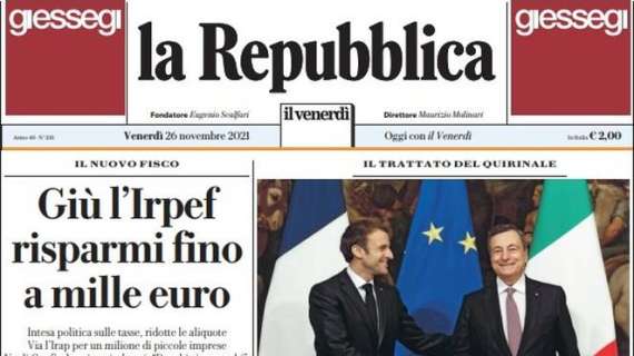 La Repubblica - Italia-Francia, patto europeo