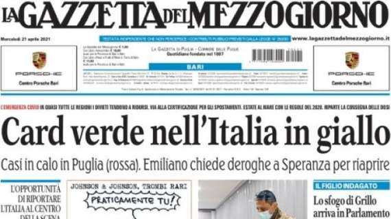 La Gazzetta del Mezzogiorno - Card verde nell'Italia del giallo 