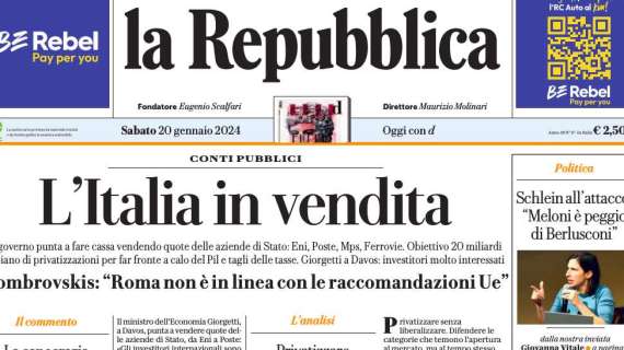 La Repubblica - L’Italia in vendita