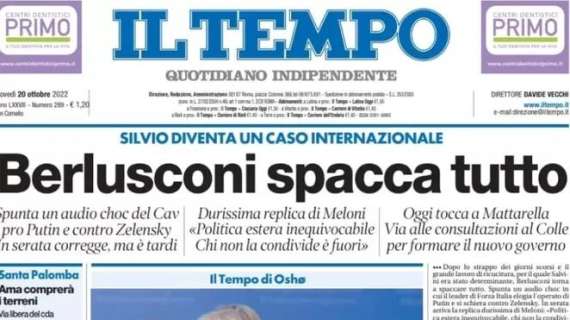 Il Tempo - Berlusconi spacca tutto