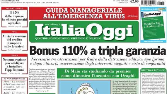 Italia Oggi - Bonus 110% a tripla garanzia