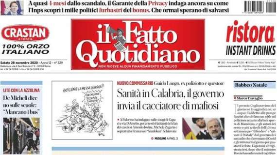Il Fatto Quotidiano: "Fontana & Salvini 'Shopping libero' "