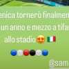 Sampdoria - Pisa, Nuytinck allo stadio a sostenere i blucerchiati 