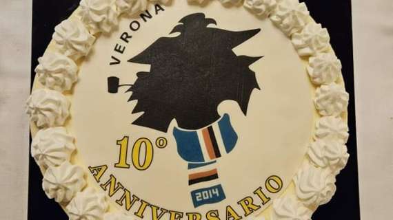 Sampdoria, 10 anni dì Verona Blucerchiata. Federclubs: "Grazie di tutto"