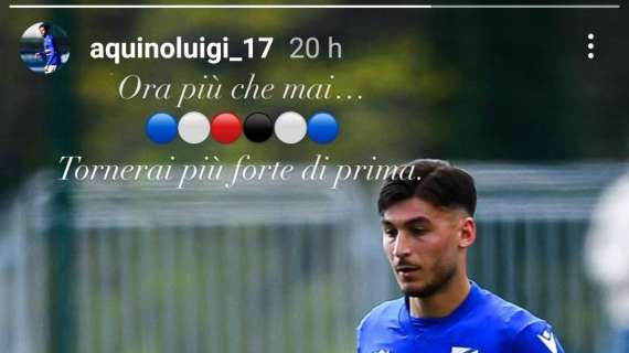 Primavera, Aquino: "Sampdoria tornerai più forte di prima"