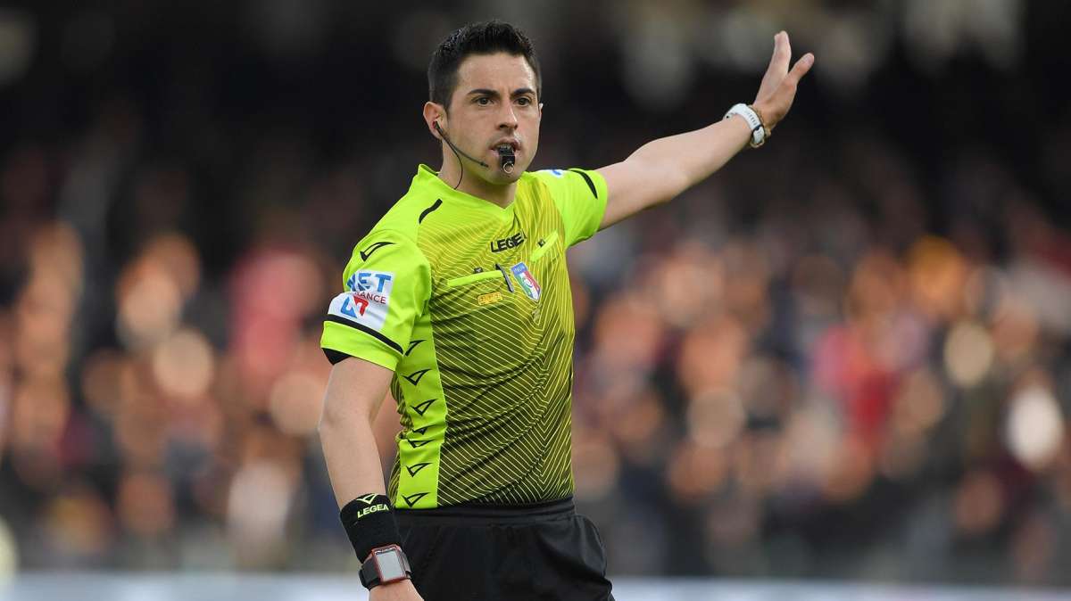 Massimi sarà l'arbitro di Inter - Sampdoria. Al VAR Nasca