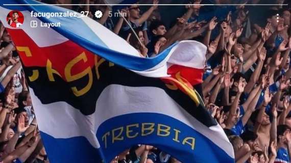 Facundo Gonzalez non dimentica: "Forza Sampdoria! Tornerai più forte"