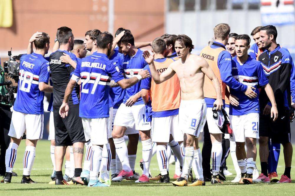 Lavoro in palestra per i blucerchiati. Sempre a parte Bereszynski e Ramírez