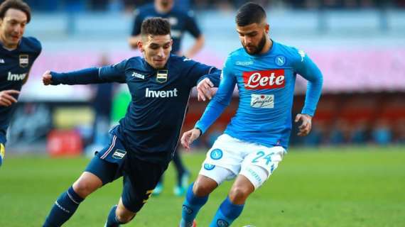 Napoli - Sampdoria, i precedenti: solo 2 punti nelle ultime 10 sfide