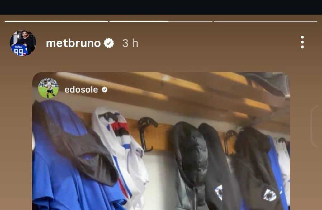 Social Sampdoria, Soleri ritrova Brunori e festeggia la prima in blucerchiato: "Riuniti"