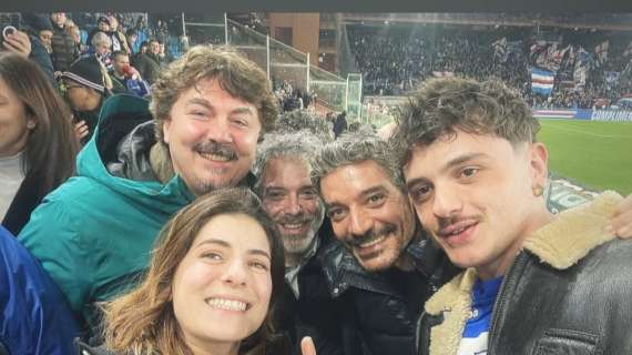 Sampdoria - Sassuolo, l'attrice Giannetta presente al Ferraris