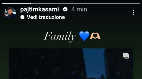 Sampdoria social, Kasami e la forza del gruppo: "Family"