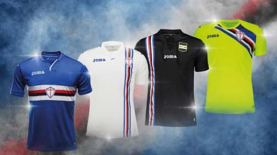 Sampdoria e Joma presentano le nuove maglie per la stagione 2018/2019