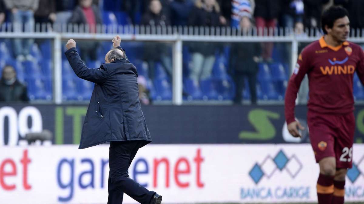 Photogallery Sampdoria - Roma: i pugni al cielo di Delio Rossi