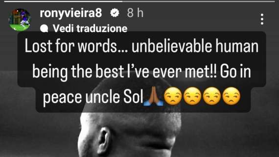 Sampdoria, Vieira ricorda Sol Bamba: "Un uomo incredibile"