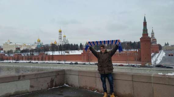 "Bevo e Scatto per la Samp": Anton porta i colori blucerchiati a Mosca